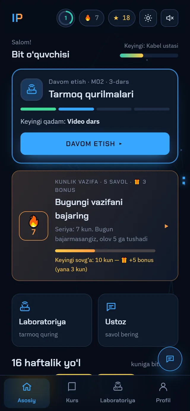 IP Akademiya bosh sahifasi